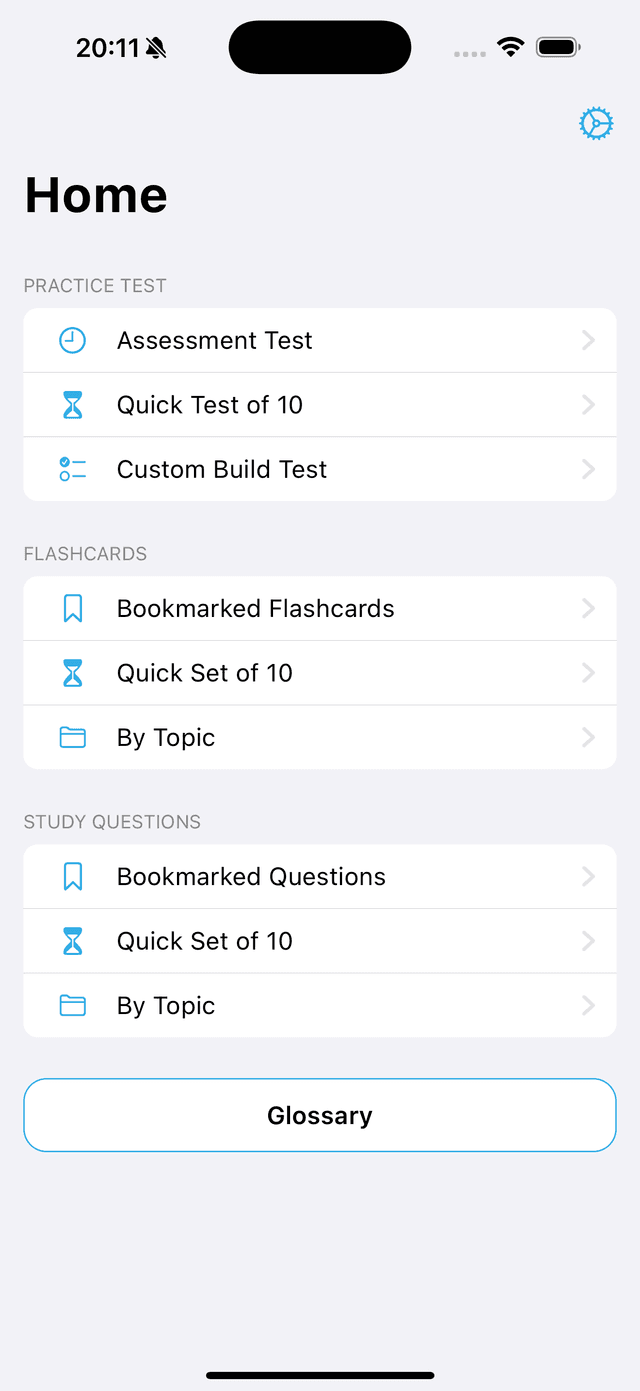 Study Cloud Tech app preview - Dashboard